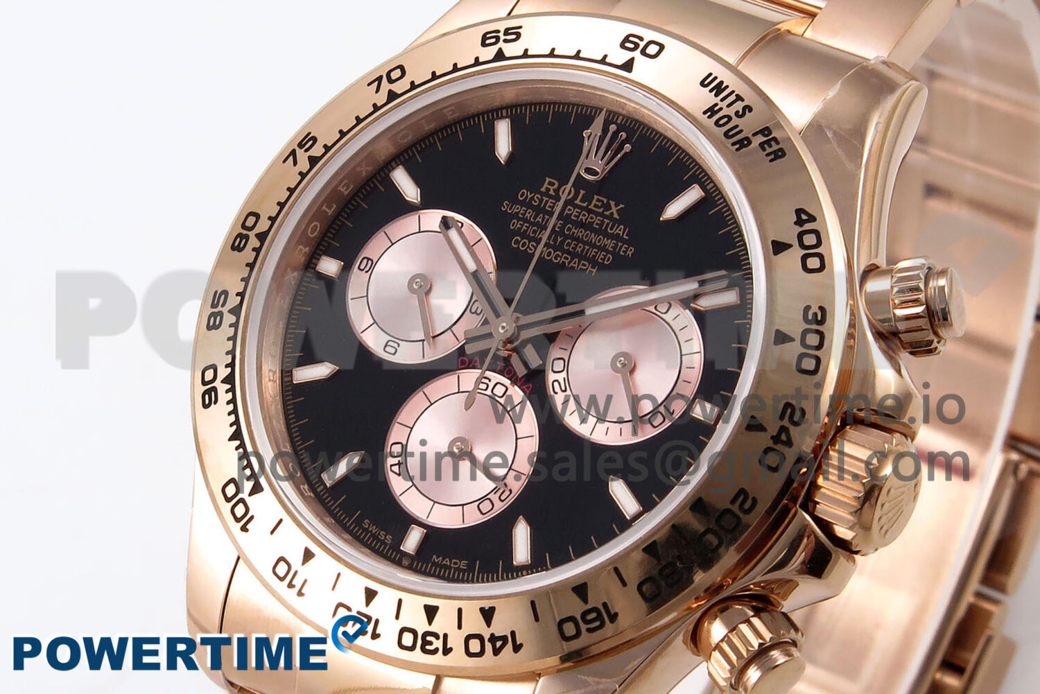 Daytona 126505 QF 1:1 Best Edition Black/RG Dial on RG Braclet SH4131 V6 (Gain Weight） - Image 2