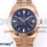 Overseas 4500V RG 8F 1:1 Best Edition Blue Dial on RG Bracelet A5100