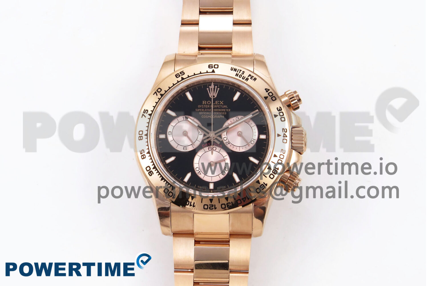 Daytona 126505 QF 1:1 Best Edition Black/RG Dial on RG Braclet SH4131 V6 (Gain Weight） - Image 1