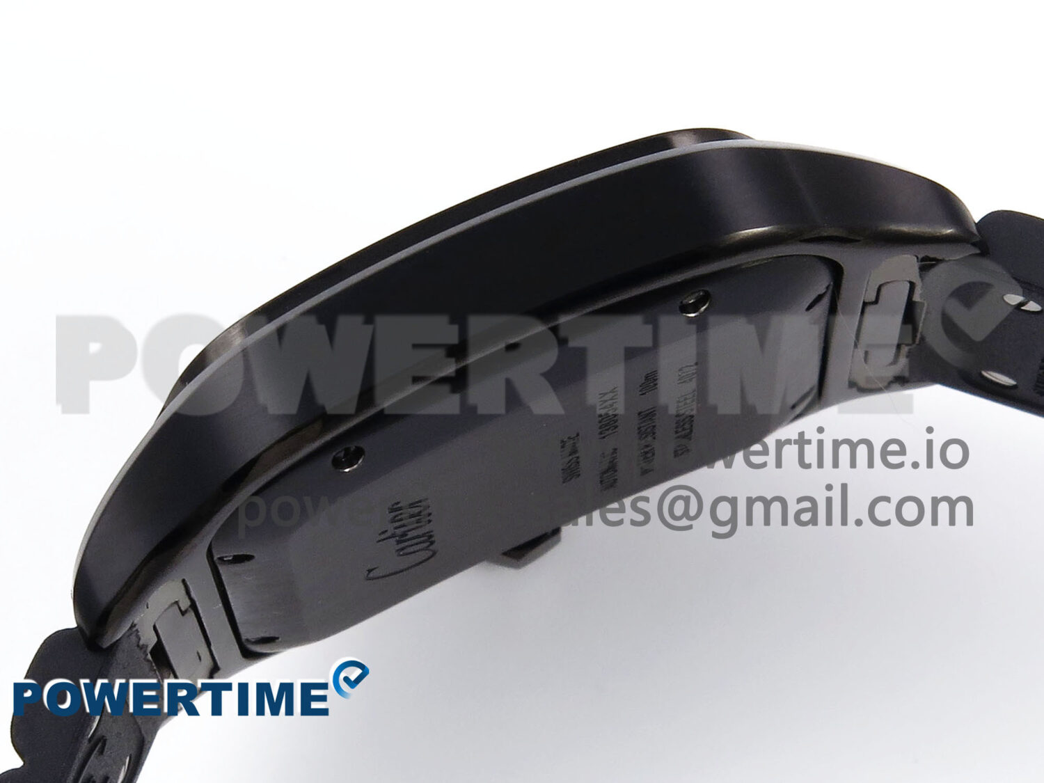 Santos de Cartier 40mm BVF 1:1 Best Edition Black Dial on Black Rubber Strap MIYOTA 9015 - Image 6