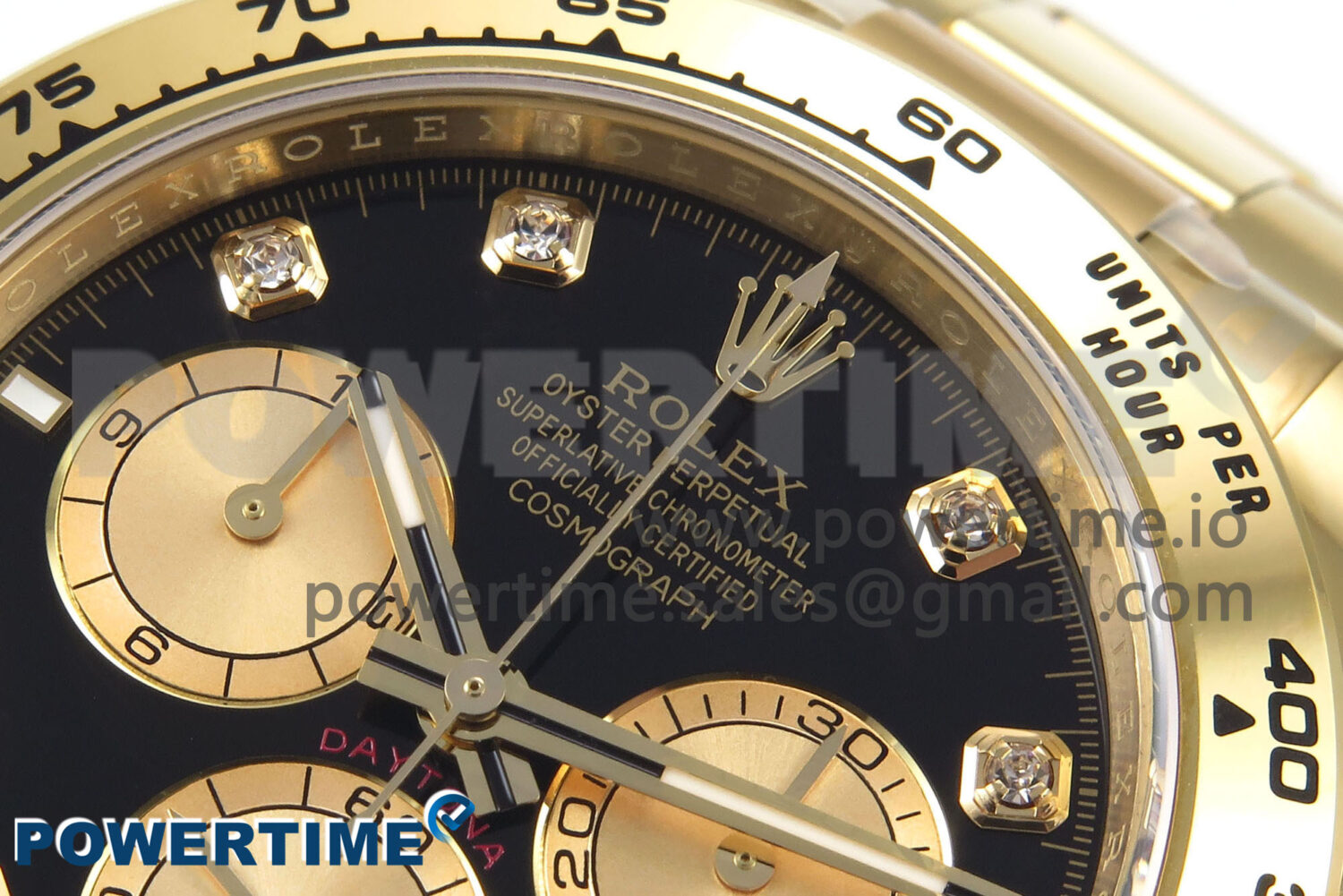 Daytona 126508 APSF 1:1 Best Edition Black/YG Diamonds Dial on YG Bracelet SH4131 - Image 4