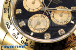 Daytona 126508 APSF 1:1 Best Edition Black/YG Diamonds Dial on YG Bracelet SH4131 - Image 5