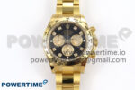 Daytona 126508 APSF 1:1 Best Edition Black/YG Diamonds Dial on YG Bracelet SH4131