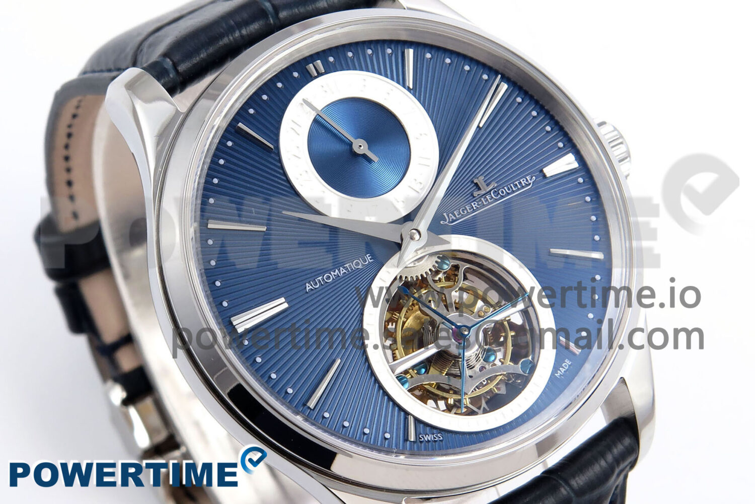 Master Ultra Thin Tourbillon 13234E1 APSF Best Edition on Blue Leather Strap - Image 2