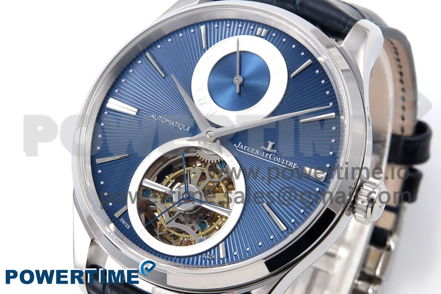 Master Ultra Thin Tourbillon 13234E1 APSF Best Edition on Blue Leather Strap - Image 3