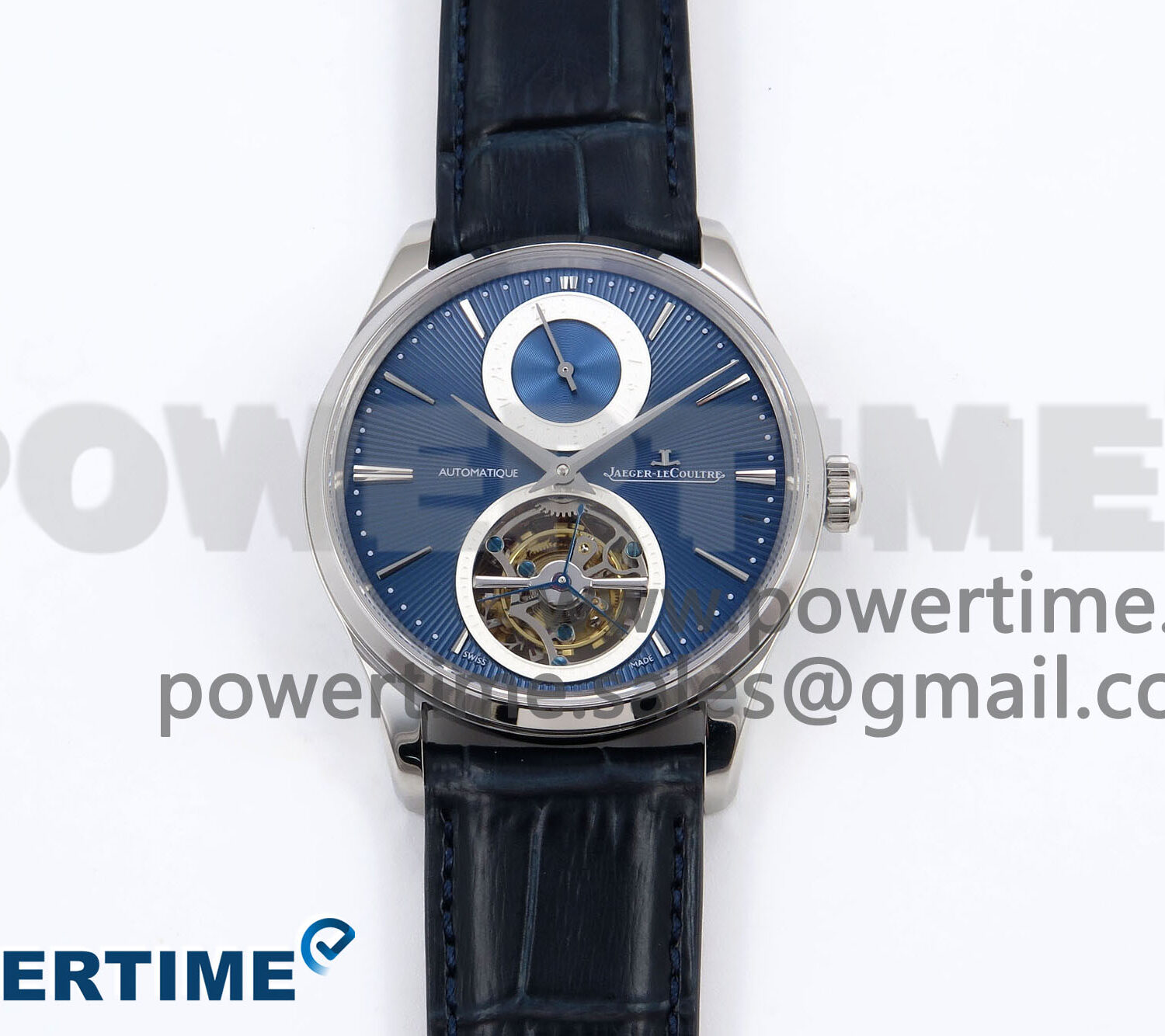 Master Ultra Thin Tourbillon 13234E1 APSF Best Edition on Blue Leather Strap