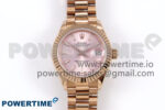 DateJust 28 RG GMF 1:1 Best Edition Pink Dial on RG President Bracelet A2671