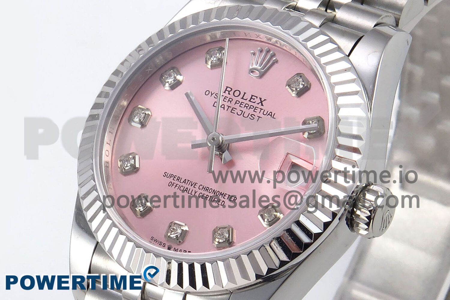 DateJust 31 278274 SS GMF 1:1 Best Edition 904L Steel Pink Diamonds Dial on Jubilee Bracelet A2824 - Image 3