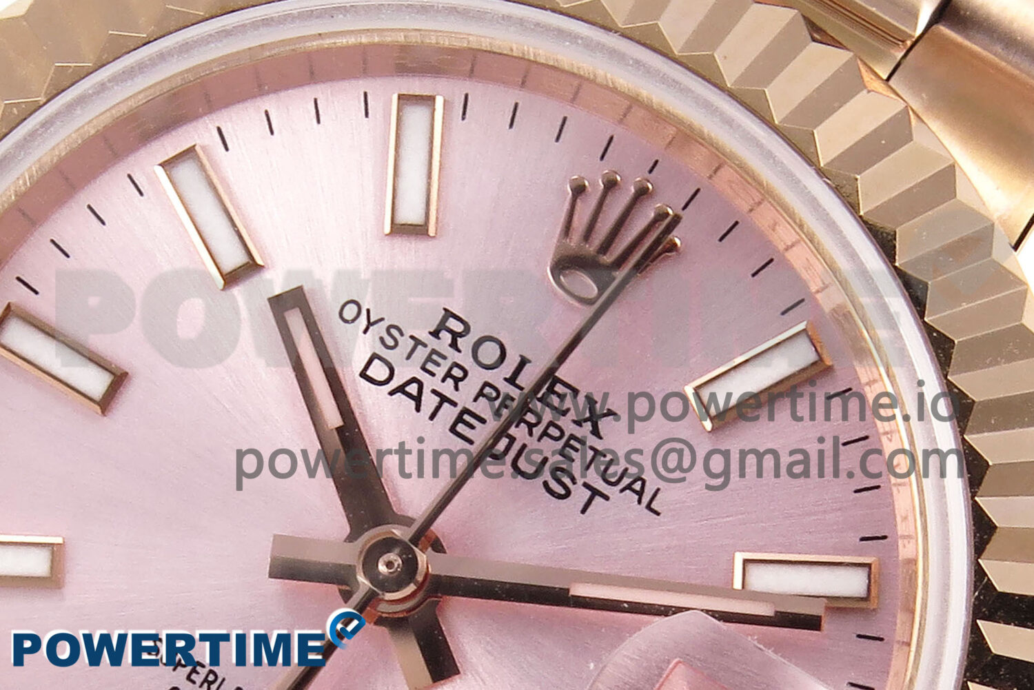 DateJust 28 RG GMF 1:1 Best Edition Pink Dial on RG President Bracelet A2671 - Image 4