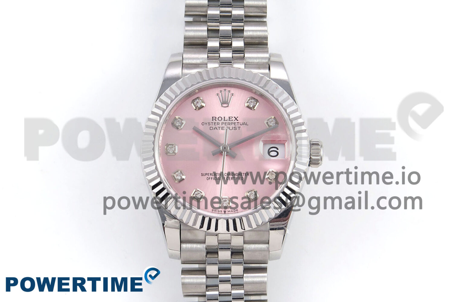 DateJust 31 278274 SS GMF 1:1 Best Edition 904L Steel Pink Diamonds Dial on Jubilee Bracelet A2824 - Image 1