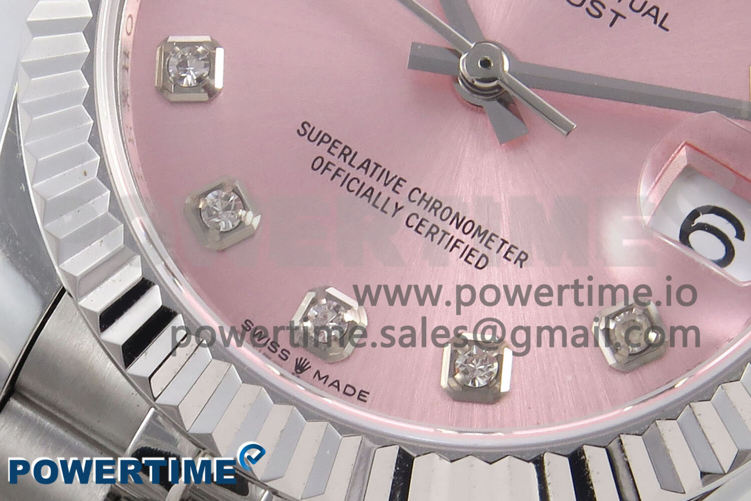 DateJust 31 278274 SS GMF 1:1 Best Edition 904L Steel Pink Diamonds Dial on Jubilee Bracelet A2824 - Image 5