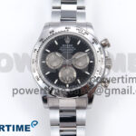 Daytona 126509 QF 1:1 Best Edition Black/Silver Dial on SS Bracelet SH4131 V6 (Gain Weight）