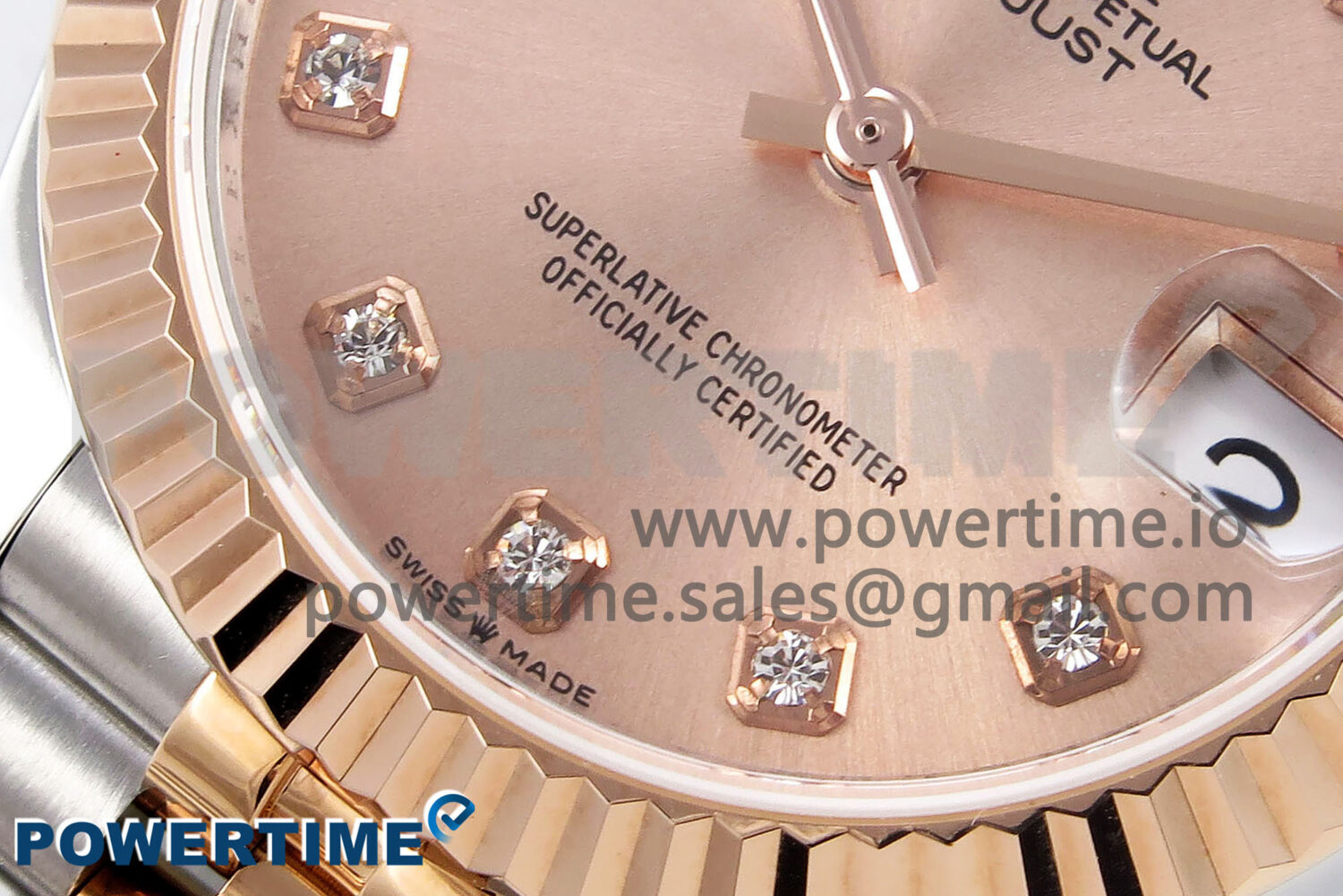 DateJust 31 278271 SS/RG GMF 1:1 Best Edition 904L Steel RG Diamonds Dial on Jubilee Bracelet A2824 - Image 5