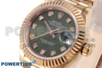 DateJust 28 RG GMF 1:1 Best Edition Green Diamonds Dial on RG President Bracelet A2671 - Image 3