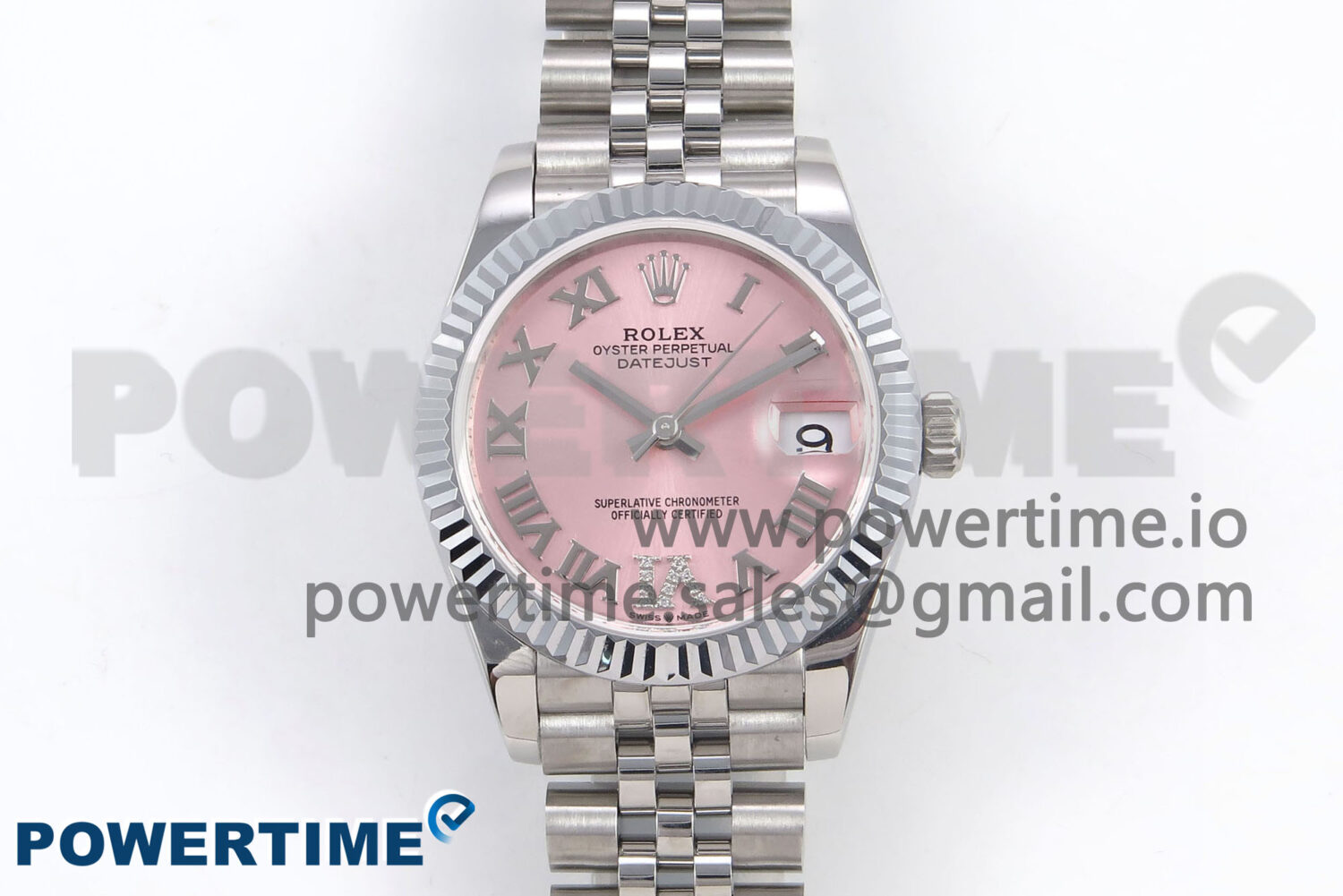 DateJust 31 278274 SS GMF 1:1 Best Edition 904L Steel Pink Roman Diamonds Dial on Jubilee Bracelet A2824 - Image 1