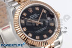 DateJust 31 278271 SS/RG GMF 1:1 Best Edition 904L Steel Black Diamonds Dial on Jubilee Bracelet A2824 - Image 2