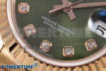 DateJust 28 RG GMF 1:1 Best Edition Green Diamonds Dial on RG President Bracelet A2671 - Image 5