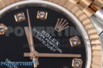 DateJust 31 278271 SS/RG GMF 1:1 Best Edition 904L Steel Black Diamonds Dial on Jubilee Bracelet A2824 - Image 4