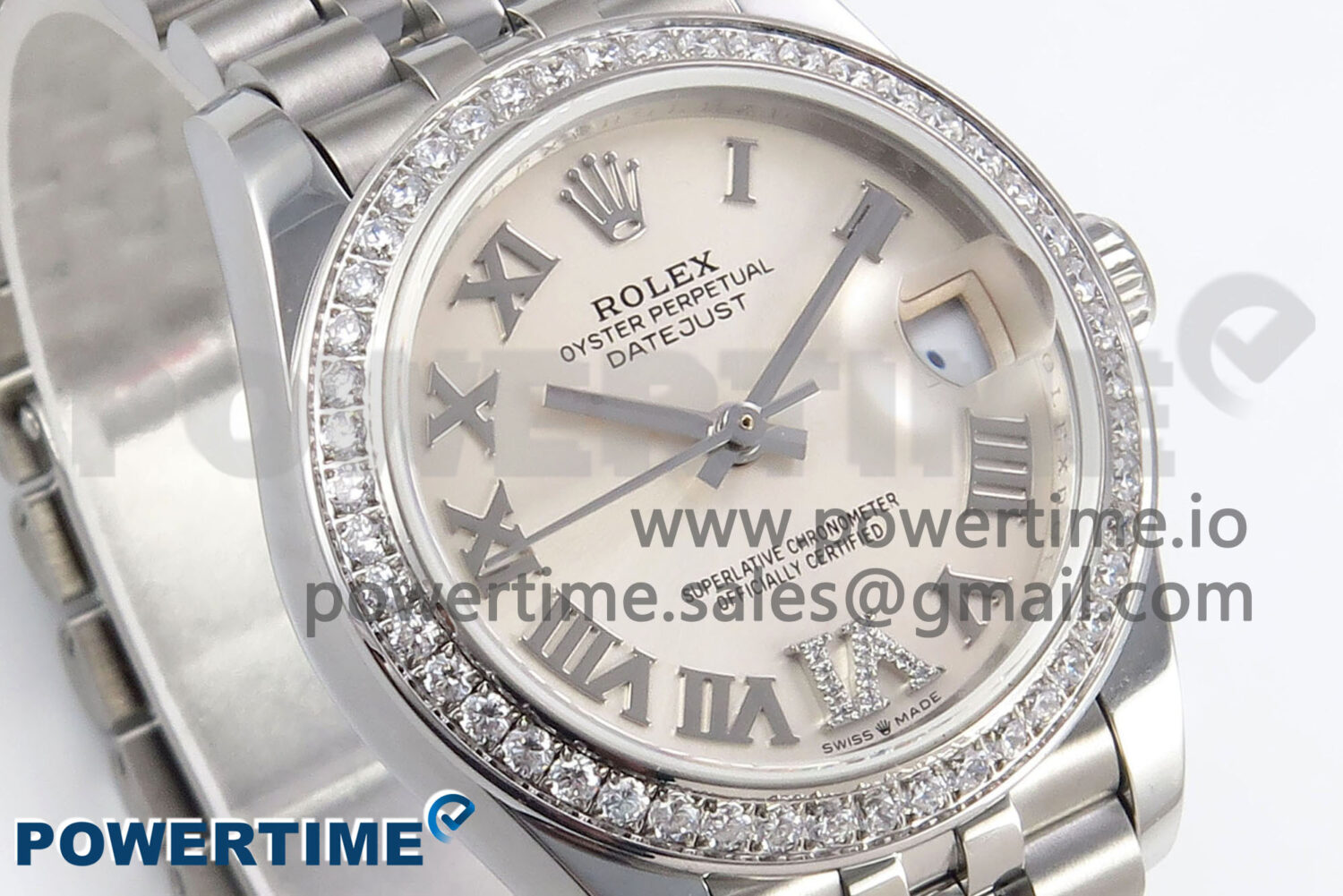 DateJust 31 278289RBR RG GMF 1:1 Best Edition 904L Steel Silver Roman Diamond Dial on Jubilee Bracelet A2824 - Image 2