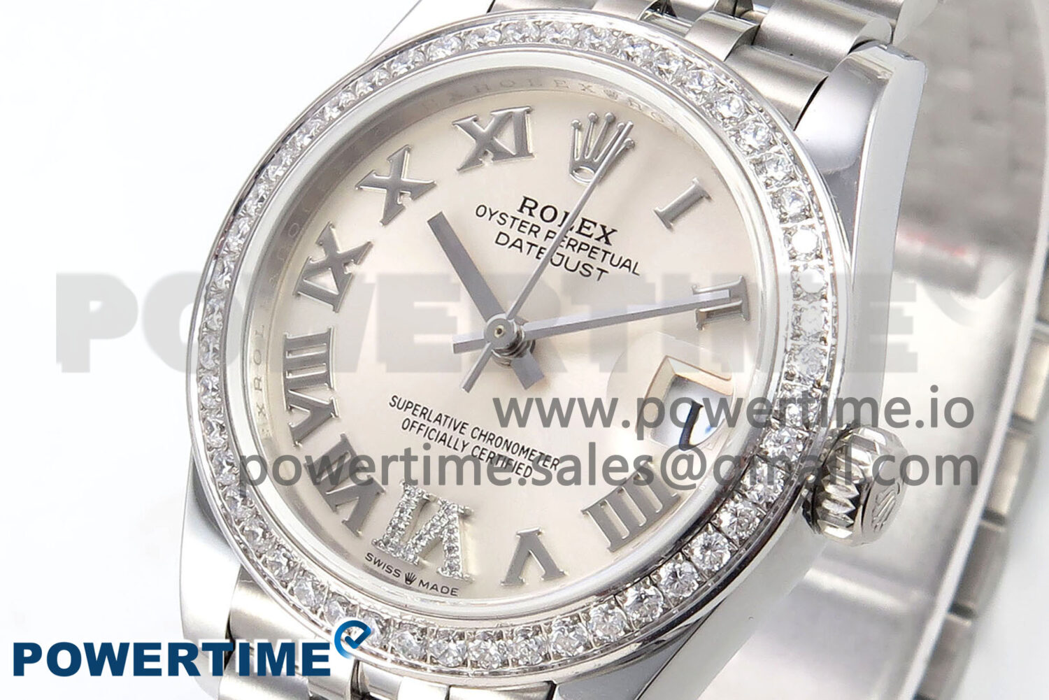 DateJust 31 278289RBR RG GMF 1:1 Best Edition 904L Steel Silver Roman Diamond Dial on Jubilee Bracelet A2824 - Image 3
