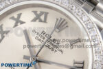 DateJust 31 278289RBR RG GMF 1:1 Best Edition 904L Steel Silver Roman Diamond Dial on Jubilee Bracelet A2824 - Image 4