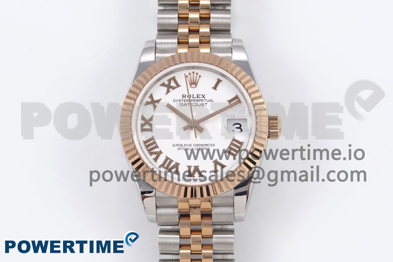 DateJust 31 278271 SS/RG GMF 1:1 Best Edition 904L Steel RG Roman Dial on Jubilee Bracelet A2824 - Image 1