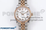 DateJust 31 278271 SS/RG GMF 1:1 Best Edition 904L Steel RG Roman Dial on Jubilee Bracelet A2824