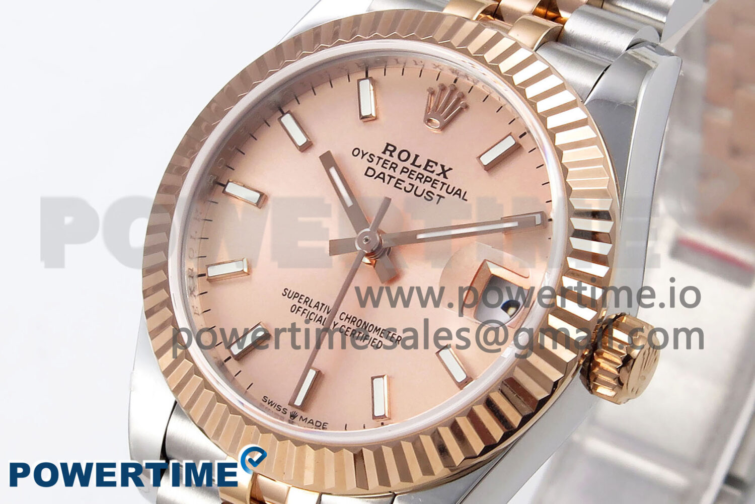 DateJust 31 278271 SS/RG GMF 1:1 Best Edition 904L Steel RG Stick Dial on Jubilee Bracelet A2824 - Image 3