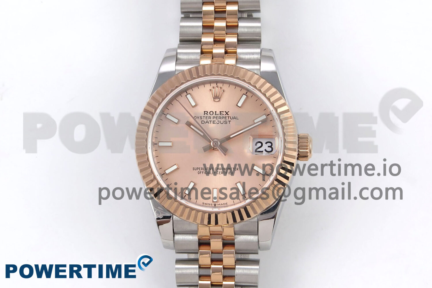 DateJust 31 278271 SS/RG GMF 1:1 Best Edition 904L Steel RG Stick Dial on Jubilee Bracelet A2824 - Image 1