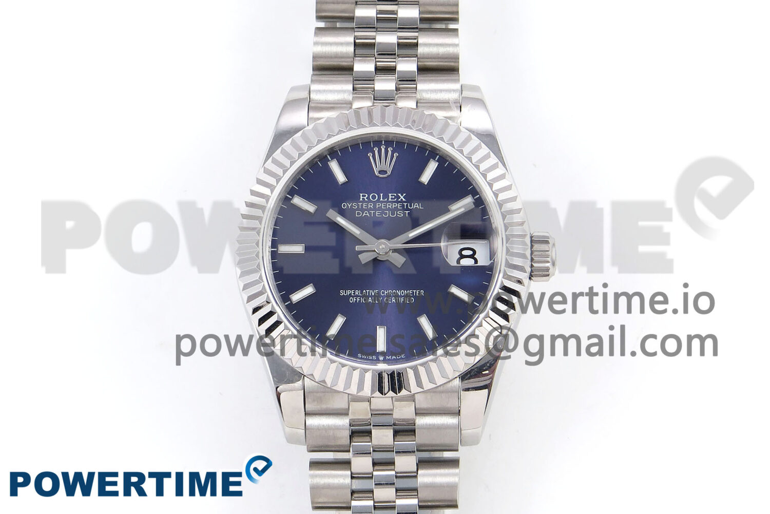 DateJust 31 278274 SS GMF 1:1 Best Edition 904L Steel Blue Stick Dial on Jubilee Bracelet A2824 - Image 1