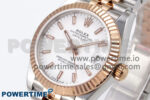 DateJust 31 278271 SS/RG GMF 1:1 Best Edition 904L Steel White Stick Dial on Jubilee Bracelet A2824 - Image 3