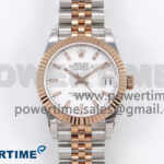 DateJust 31 278271 SS/RG GMF 1:1 Best Edition 904L Steel White Stick Dial on Jubilee Bracelet A2824