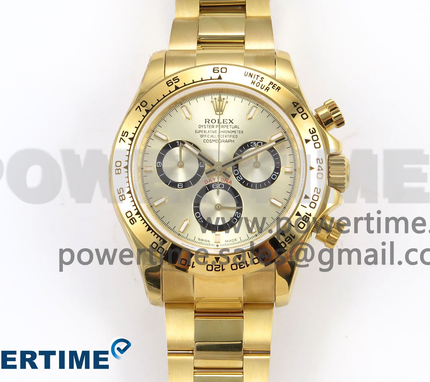 Daytona 126508 QF 1:1 Best Edition YG/Black Dial on YG Bracelet SH4131 V6 (Gain Weight）