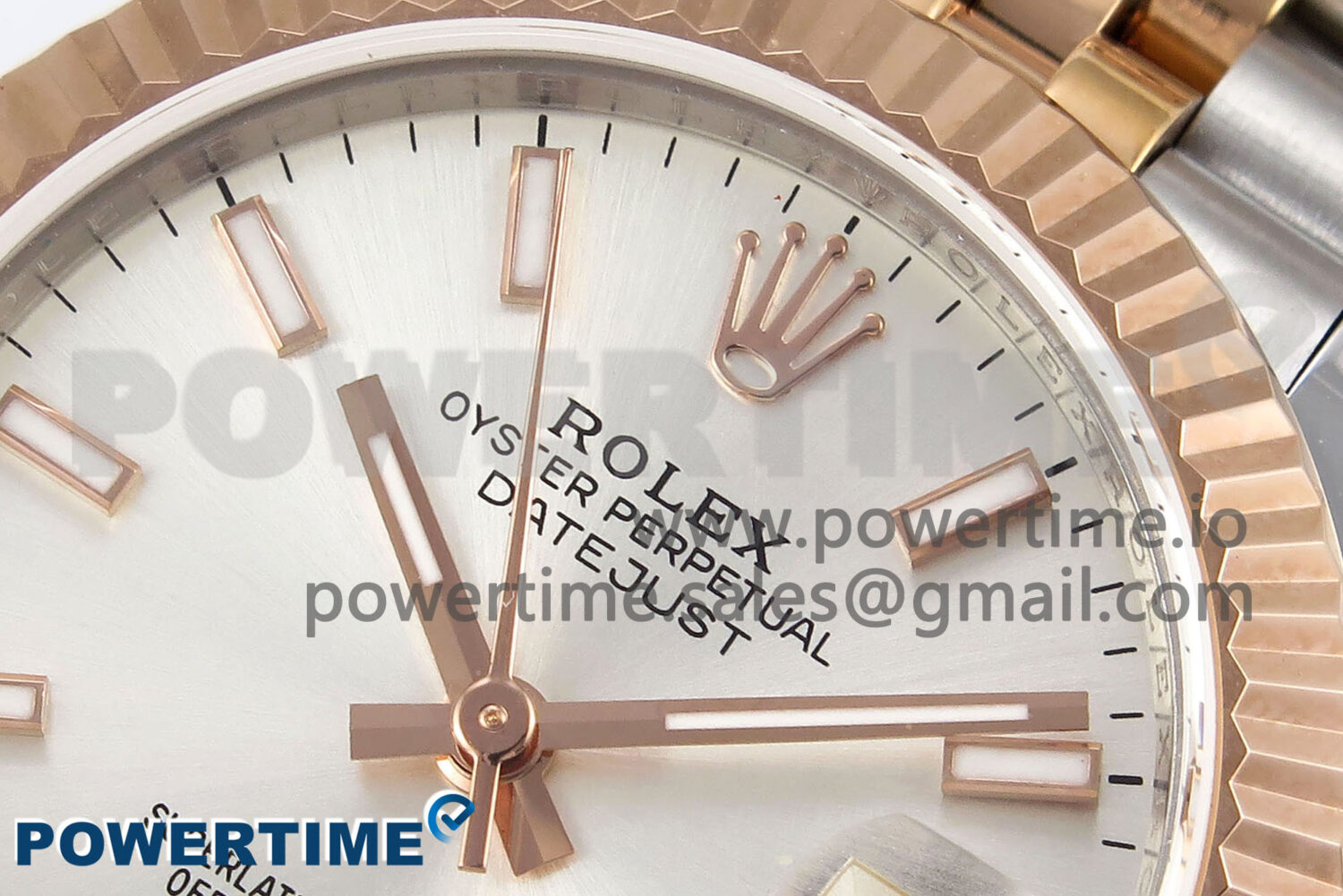 DateJust 31 278271 SS/RG GMF 1:1 Best Edition 904L Steel Silver Stick Dial on Jubilee Bracelet A2824 - Image 4