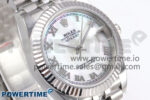 DateJust 31 278274 SS GMF 1:1 Best Edition 904L Steel White MOP Roman Dial on Jubilee Bracelet A2824 - Image 2