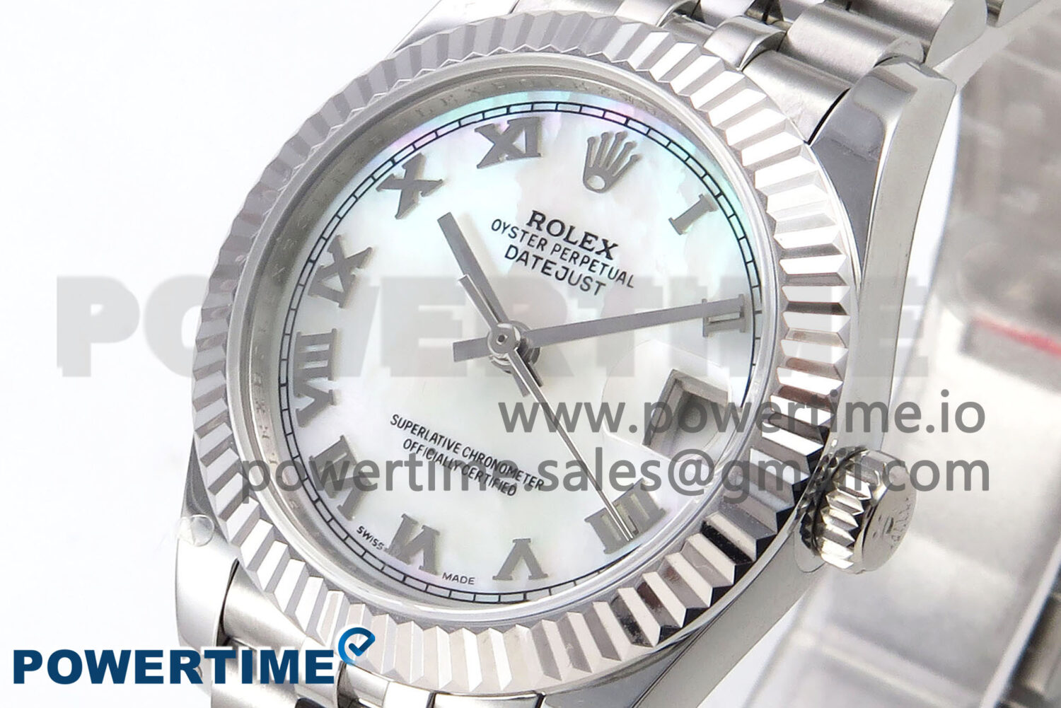 DateJust 31 278274 SS GMF 1:1 Best Edition 904L Steel White MOP Roman Dial on Jubilee Bracelet A2824 - Image 3