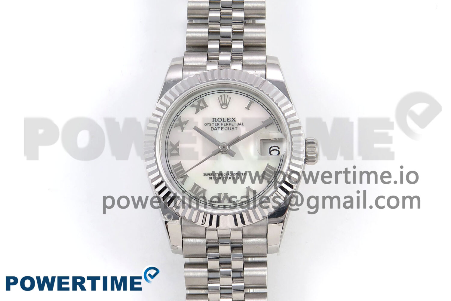 DateJust 31 278274 SS GMF 1:1 Best Edition 904L Steel White MOP Roman Dial on Jubilee Bracelet A2824 - Image 1