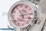 DateJust 28 SS GMF 1:1 Best Edition Pink Roman Dial on SS President Bracelet A2671 - Image 3