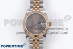DateJust 31 278271 SS/RG GMF 1:1 Best Edition 904L Steel Gray Roman Diamonds Dial on Jubilee Bracelet A2824