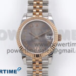 DateJust 31 278271 SS/RG GMF 1:1 Best Edition 904L Steel Gray Roman Diamonds Dial on Jubilee Bracelet A2824