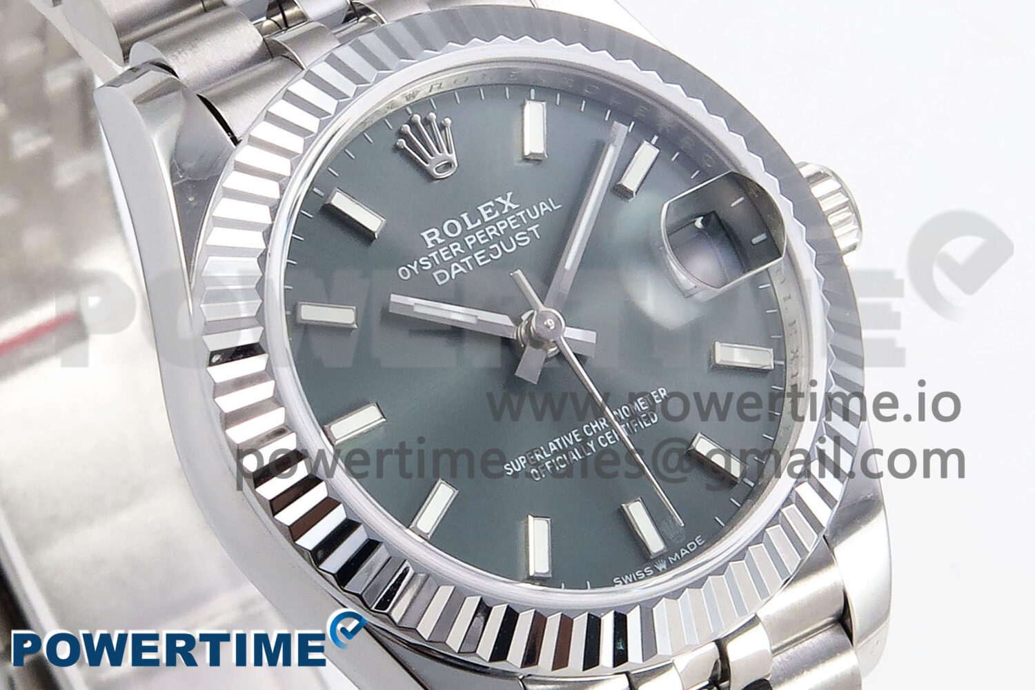 DateJust 31 278274 SS GMF 1:1 Best Edition 904L Steel Green Stick Dial on Jubilee Bracelet A2824 - Image 2