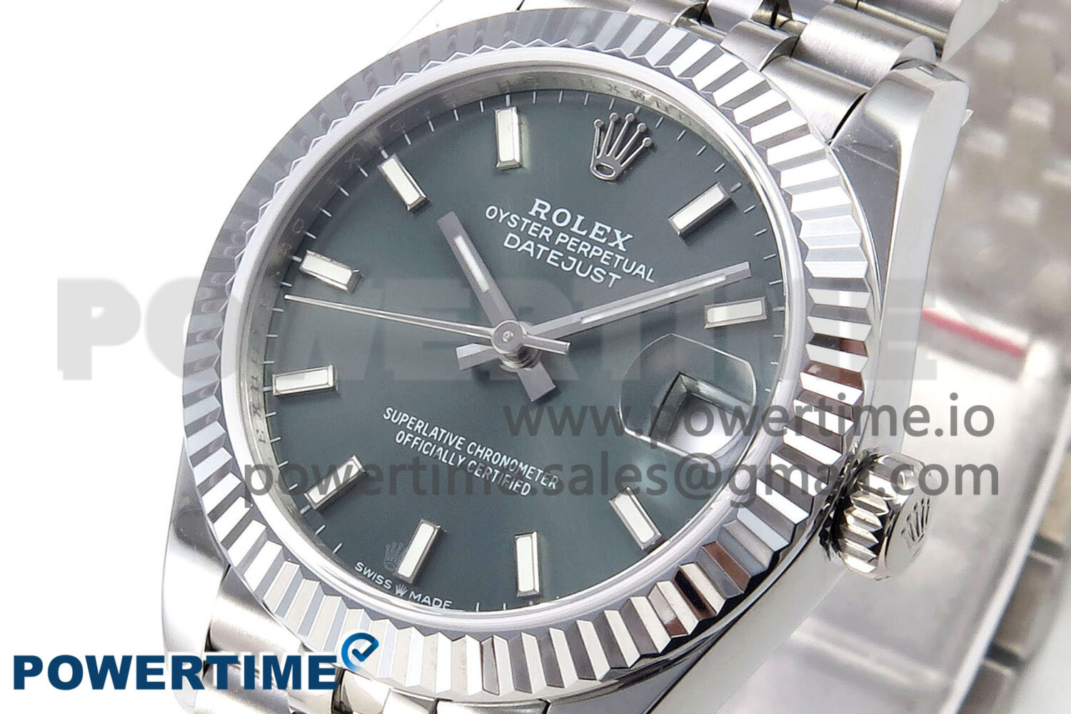 DateJust 31 278274 SS GMF 1:1 Best Edition 904L Steel Green Stick Dial on Jubilee Bracelet A2824 - Image 3