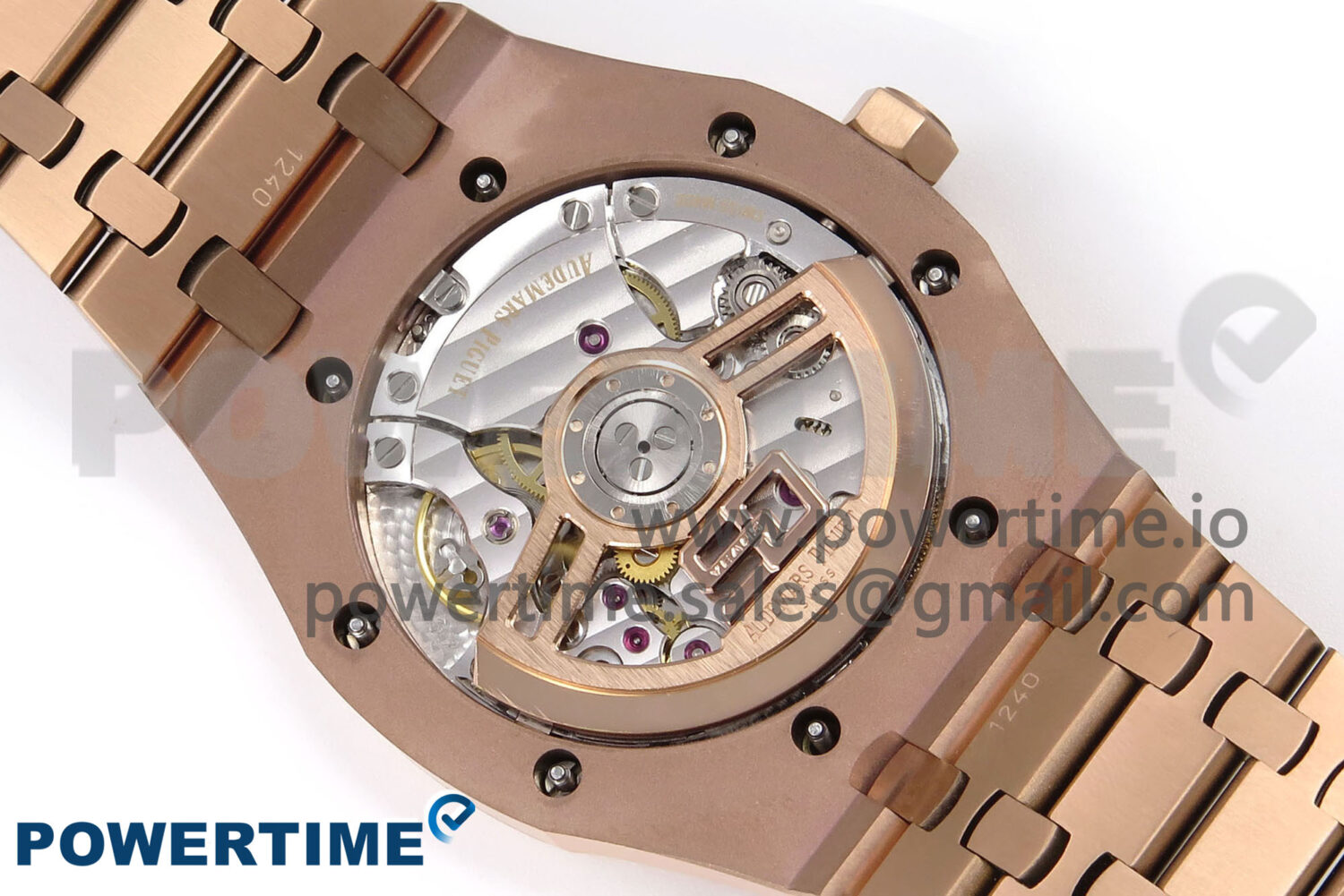 Royal Oak 41mm 15510 “50th Anniversary” RG IPF 1:1 Best Edition Black Textured Dial on RG Bracelet SA4302 Super Clone - Image 9
