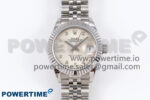 DateJust 28 SS GMF 1:1 Best Edition Silver Diamonds Dial on SS President Bracelet A2671