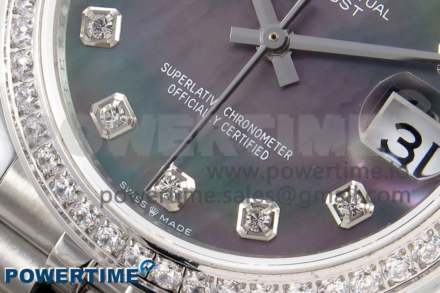 DateJust 31 278384RBR SS GMF 1:1 Best Edition 904L Steel Meteorite Diamonds Dial on Jubilee Bracelet A2824 - Image 5