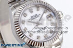 DateJust 28 SS GMF 1:1 Best Edition White MOP Dial on SS President Bracelet A2671 - Image 2