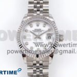 DateJust 28 SS GMF 1:1 Best Edition White MOP Dial on SS President Bracelet A2671
