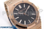 Royal Oak 41mm 15510 “50th Anniversary” RG IPF 1:1 Best Edition Black Textured Dial on RG Bracelet SA4302 Super Clone - Image 2