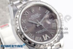 DateJust 31 278344RBR SS GMF 1:1 Best Edition 904L Steel Gray Roman Diamonds Dial on Jubilee Bracelet A2824 - Image 2