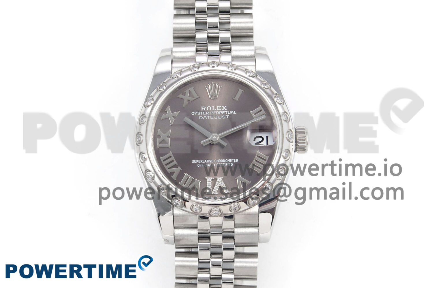 DateJust 31 278344RBR SS GMF 1:1 Best Edition 904L Steel Gray Roman Diamonds Dial on Jubilee Bracelet A2824 - Image 1